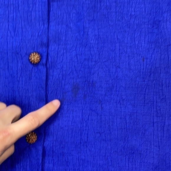 Vintage Jordana Royal Crown Button Down Long Sleeve Blouse Small - Picture 12 of 13